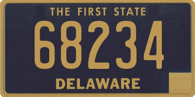 DE license plate 68234