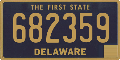 DE license plate 682359