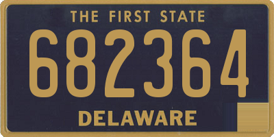 DE license plate 682364