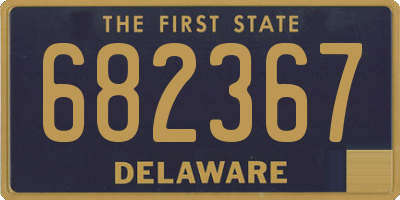 DE license plate 682367