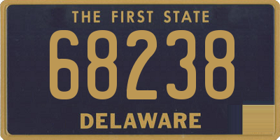 DE license plate 68238