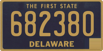 DE license plate 682380