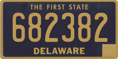 DE license plate 682382