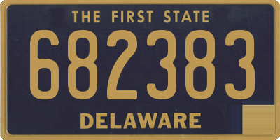 DE license plate 682383