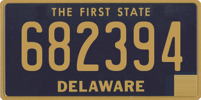 DE license plate 682394