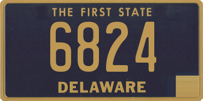 DE license plate 6824