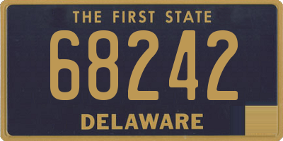 DE license plate 68242
