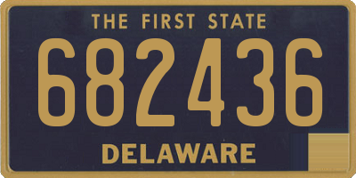 DE license plate 682436