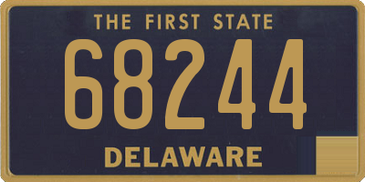DE license plate 68244