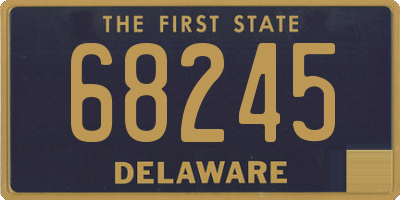 DE license plate 68245