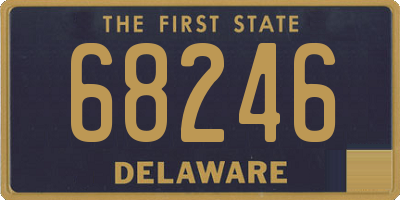DE license plate 68246