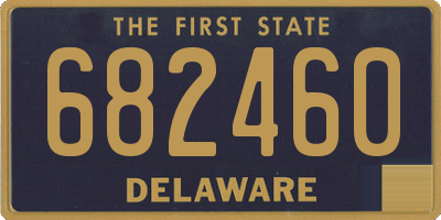 DE license plate 682460