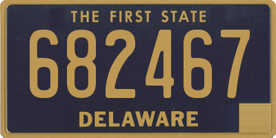 DE license plate 682467