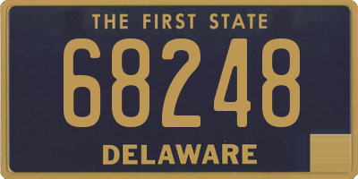 DE license plate 68248