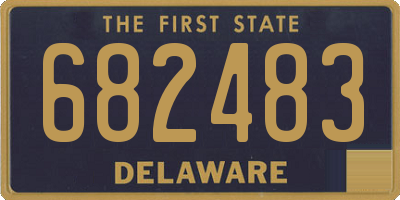 DE license plate 682483