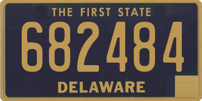 DE license plate 682484