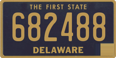 DE license plate 682488