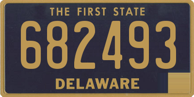 DE license plate 682493