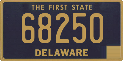 DE license plate 68250