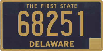 DE license plate 68251