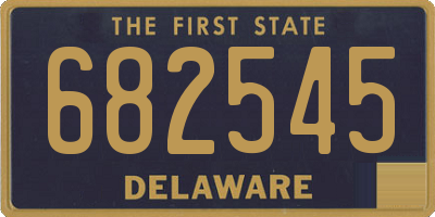 DE license plate 682545