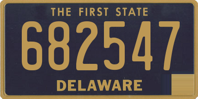 DE license plate 682547