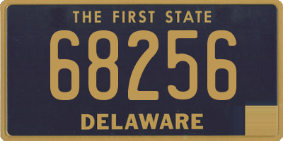 DE license plate 68256