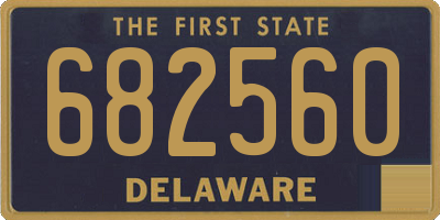 DE license plate 682560