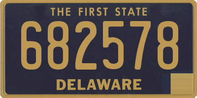 DE license plate 682578