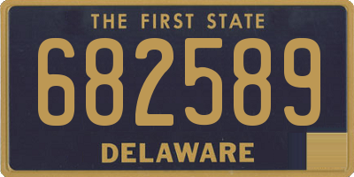 DE license plate 682589