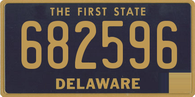 DE license plate 682596