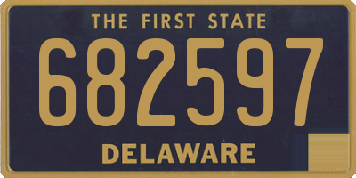 DE license plate 682597