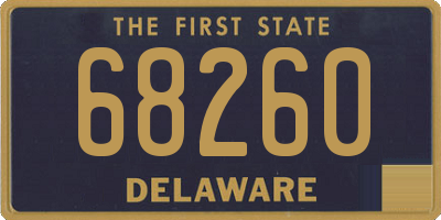 DE license plate 68260