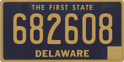 DE license plate 682608