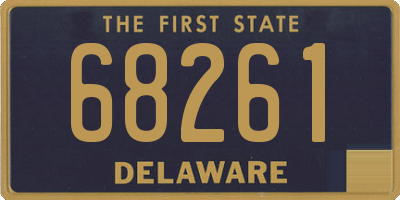 DE license plate 68261