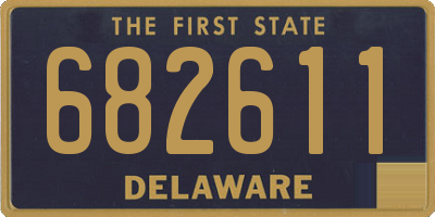 DE license plate 682611