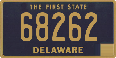 DE license plate 68262