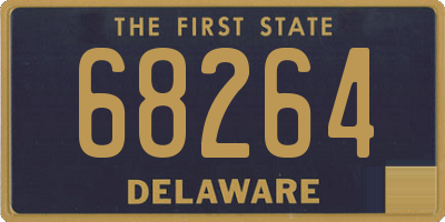 DE license plate 68264