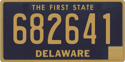 DE license plate 682641