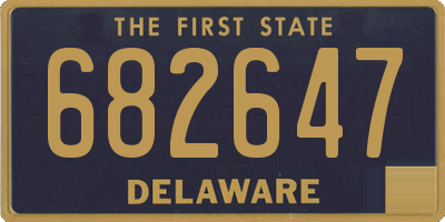 DE license plate 682647