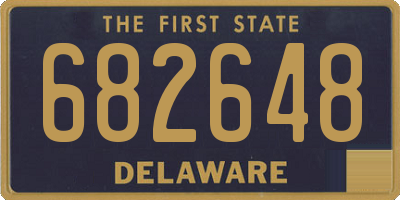 DE license plate 682648