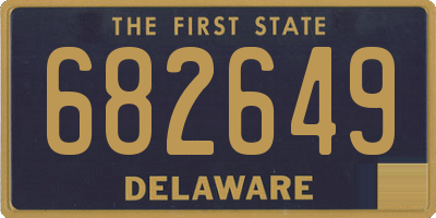 DE license plate 682649