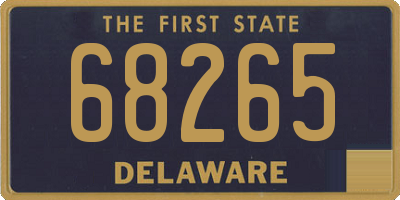 DE license plate 68265