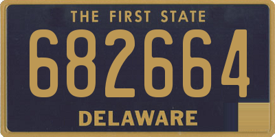 DE license plate 682664