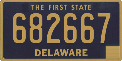 DE license plate 682667