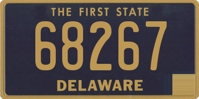 DE license plate 68267