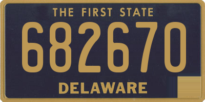 DE license plate 682670