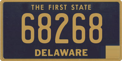 DE license plate 68268