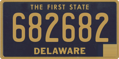 DE license plate 682682