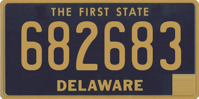 DE license plate 682683